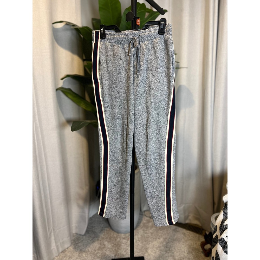 PacSun Mens Small Heather Gray Side Stripe Jogger Sweatpants Retro Sporty